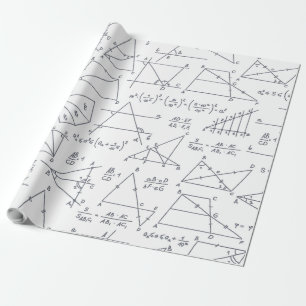 Papel De Regalo Maestros del patrón de gráficos matemáticos