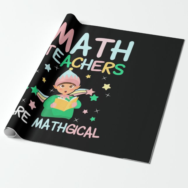 Papel De Regalo Maestros matemáticos son matemáticos (Desenrollado)