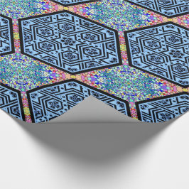 Papel De Regalo Magen David geométrico