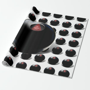 Papel De Regalo Magic 8 Ball dice: "¡Outlook es bueno!"