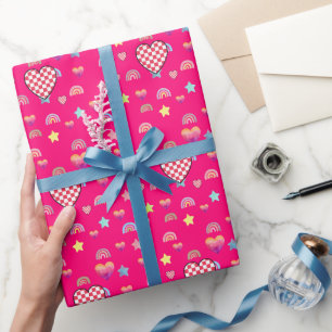 Papel De Regalo Magic pink candy world