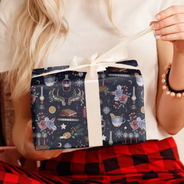 Papel De Regalo Magical Yule Log Solsticio de Invierno Naturaleza  (Subido por el creador)