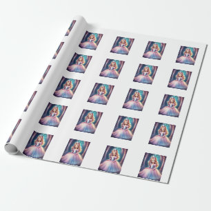 Papel De Regalo Magnífica Princesa Magia Trending Carrera encantad