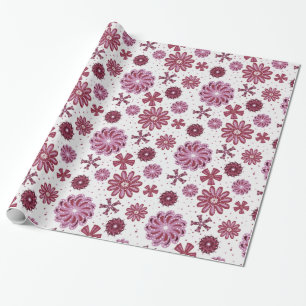 Papel De Regalo Magnífico patrón impecable de mandala rosa