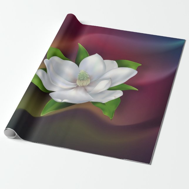 Papel De Regalo Magnolia (Desenrollado)