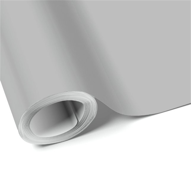 Papel De Regalo Mago Gris Sólido (Esquina del rollo)