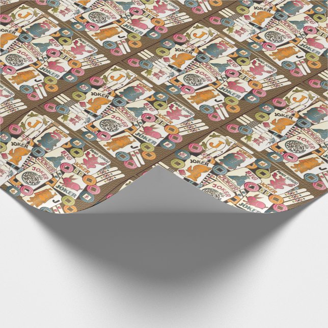 Papel De Regalo Mah Jongg Jokers (Esquina)