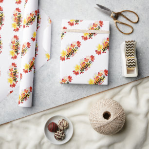 Papel De Regalo Mahalo Plumeria