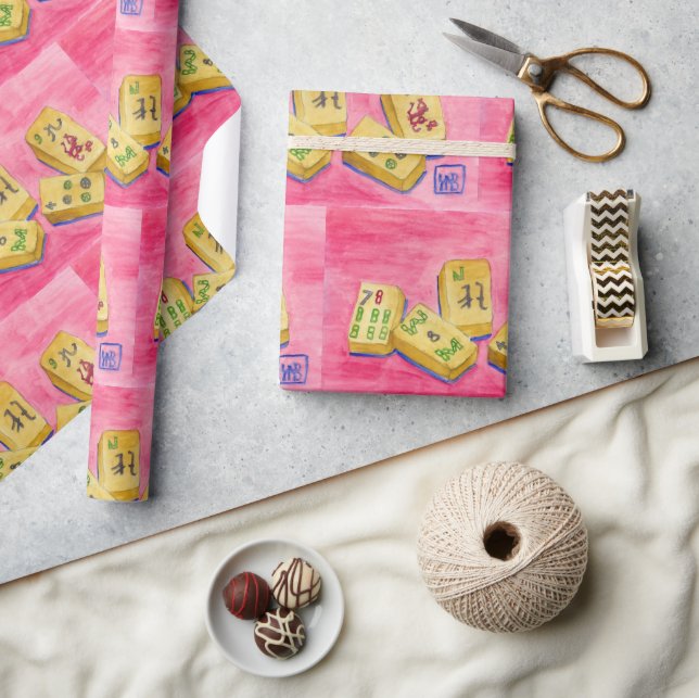 Papel De Regalo Mahjong (Artesanía)