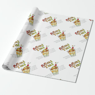 PAPEL DE REGALO MAI TAI COCKTAIL RECIBE ART