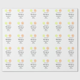 Papel De Regalo Main Squeeze limón cítrico despedida de soltera ag