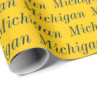 Papel de regalo Maíz y Azul de Michigan