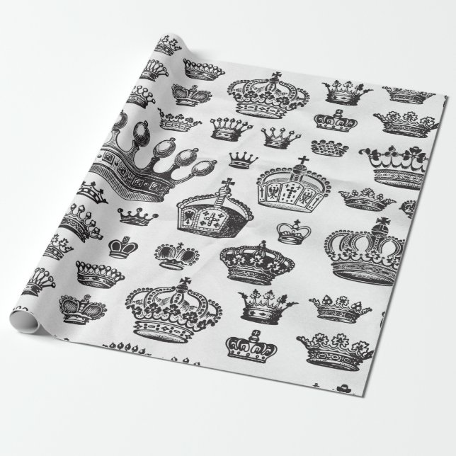 Papel De Regalo Majestad de la Corona (Desenrollado)