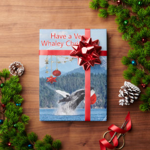 Papel De Regalo Majestic Humpback Navidades de ballena envueltos d