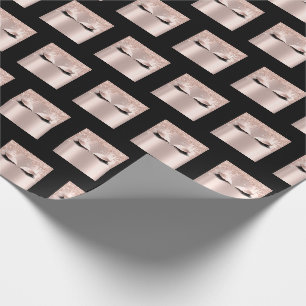 Papel De Regalo Makeup Eyebrows Lazas Rosa Chispa Bridal Sweet16th