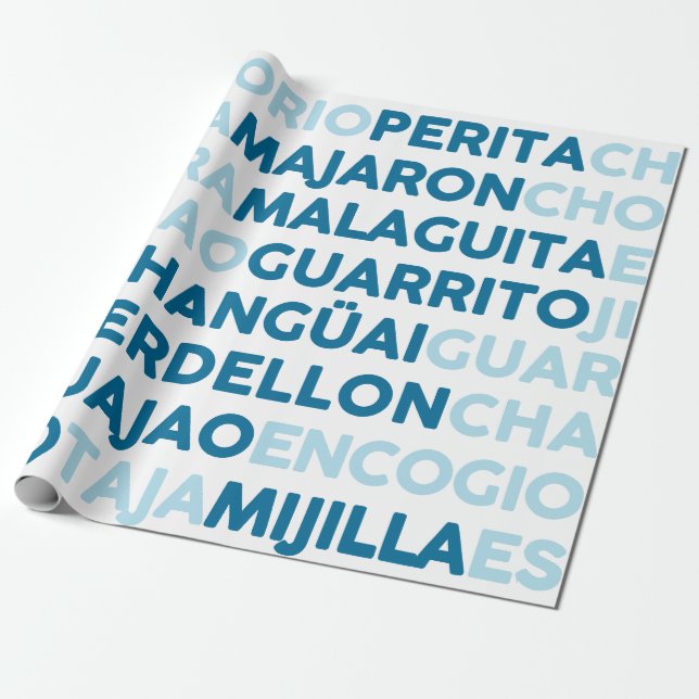 Papel De Regalo Malaguita (Desenrollado)