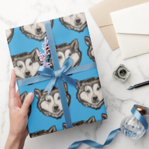 Papel De Regalo Malamute de Alaska
