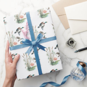 Papel De Regalo Malard Ducks and Cattails