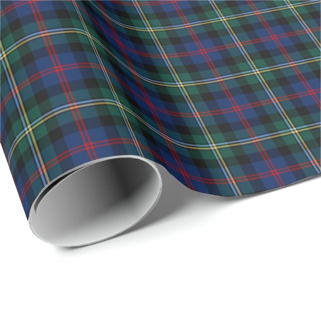 Papel De Regalo Malcolm Clan Tartan (Esquina del rollo)