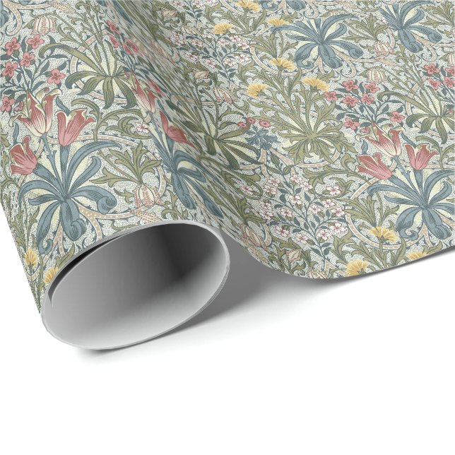 Papel De Regalo Malezas del bosque de William Morris (Esquina del rollo)
