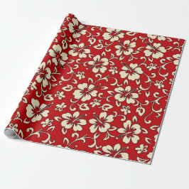 Papel De Regalo Malia Hibiscus Hawaiian Pareau Print