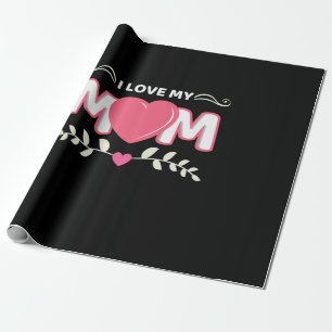 Papel De Regalo Mamá arte amo a mi mamá