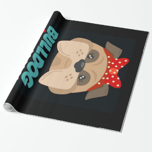 Papel De Regalo Mamá bulldog   Personalizado Para Mi Mamá