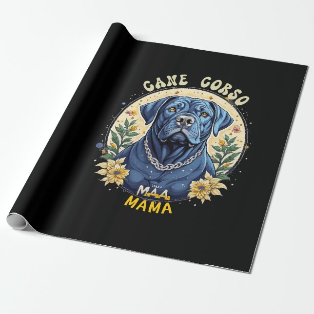 Papel De Regalo Mamá Cane Corso (Desenrollado)
