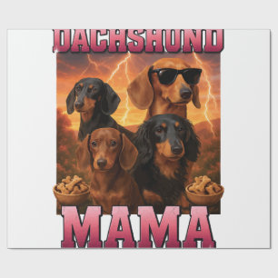 Papel De Regalo Mamá Dachshund