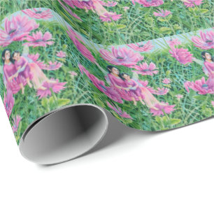 Papel De Regalo Mamá de hadas y niños