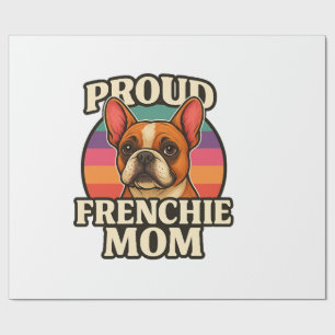 Papel De Regalo Mamá Frenchie Diseño Divertido de Amante de Bulldo