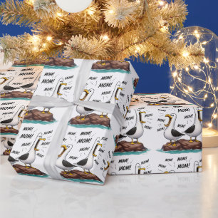 Papel De Regalo Mamá Gaviota Divertida Personalizada
