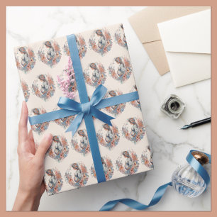 Papel De Regalo Mamá para ser acuarela floral espera madre