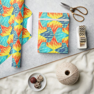 Papel De Regalo Mamluks Djinns Fire and Water Pattern