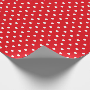 Papel de regalo manchado rojo y blanco del papel