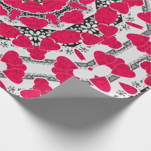 Papel De Regalo Mandala abstracta sin inconvenientes corazones ori