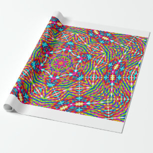 Papel De Regalo Mandalá de confusión colorido