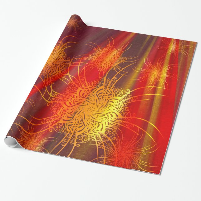 Papel De Regalo Mandala de Firework (Desenrollado)