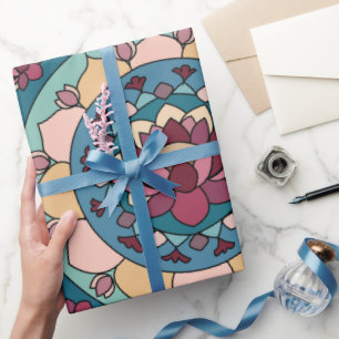 Papel De Regalo Mandalá de Loto Flor de Loto Floral