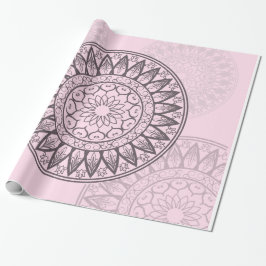 Papel De Regalo Mandala en rosa