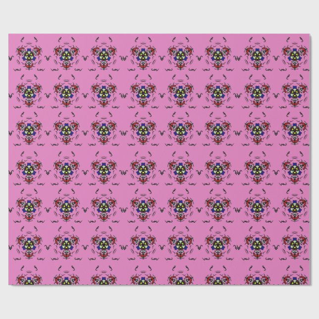 Papel De Regalo Mandalá Zen Rosa" (Superficie plana)