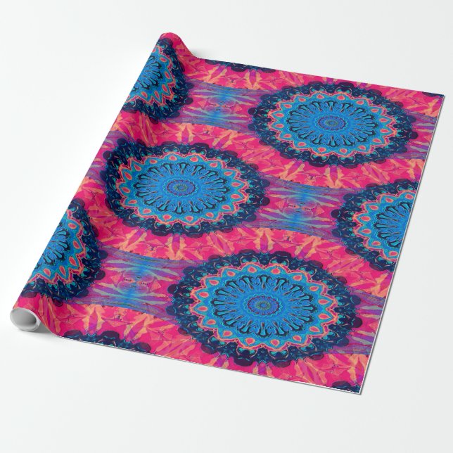 Papel De Regalo Mandalas floridas...... (Desenrollado)