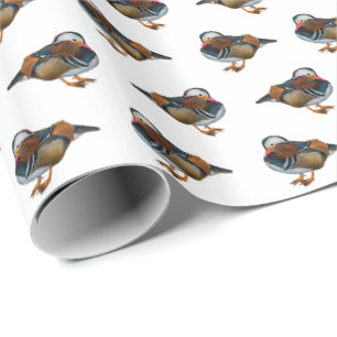 Papel de regalo Mandarin Frenzy (Blanco)