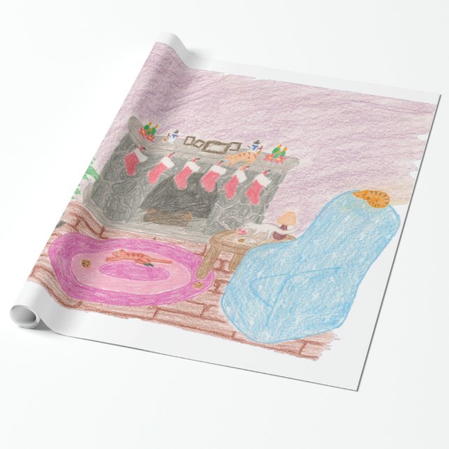 Papel De Regalo Mando de Kitty-mas (Desenrollado)