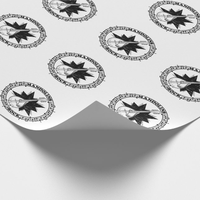 Papel De Regalo Mandolins Rock Bluegass (Esquina)