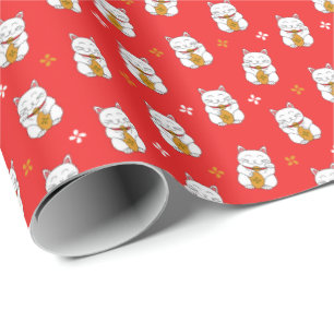 Papel De Regalo Maneki Neko