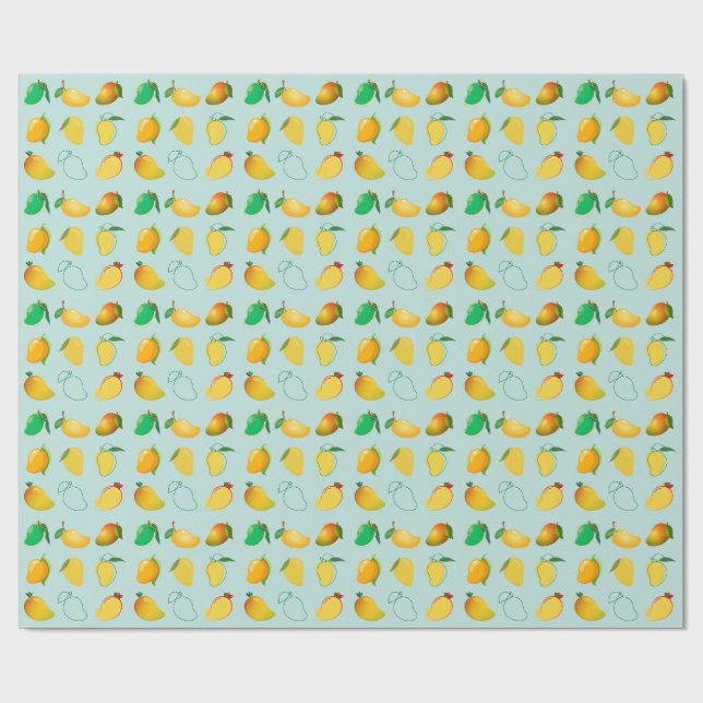 Papel De Regalo Mango Fresco (Superficie plana)