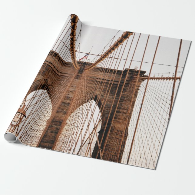 PAPEL DE REGALO MANHATTAN BRIDGE NEW YORK (Desenrollado)