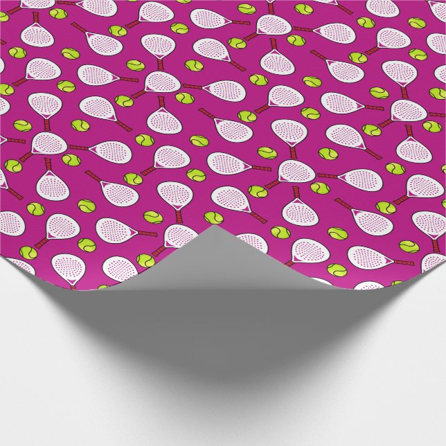 Papel De Regalo 🎾 Manifestación Padel Encajada rosa caliente (Esquina)