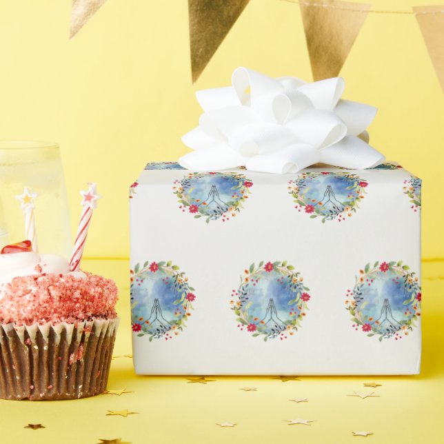 Papel De Regalo Manos orando acuarela (Fiesta de cumpleaños )